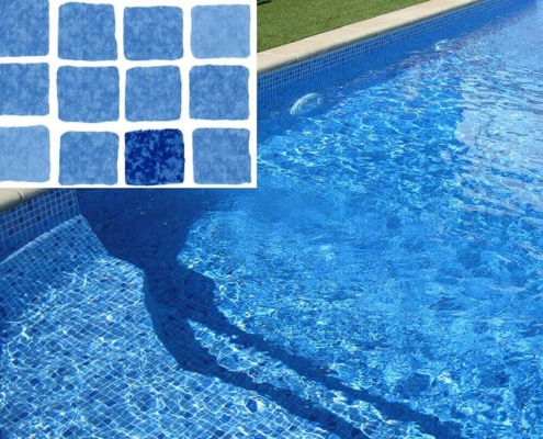 Lajner za bazene mosaic blue