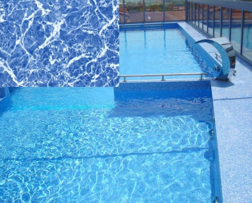 Lajner za bazene pearl blue marble